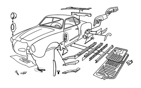 karmann ghia engine compartment sheet metal|karmann ghia parts catalog.